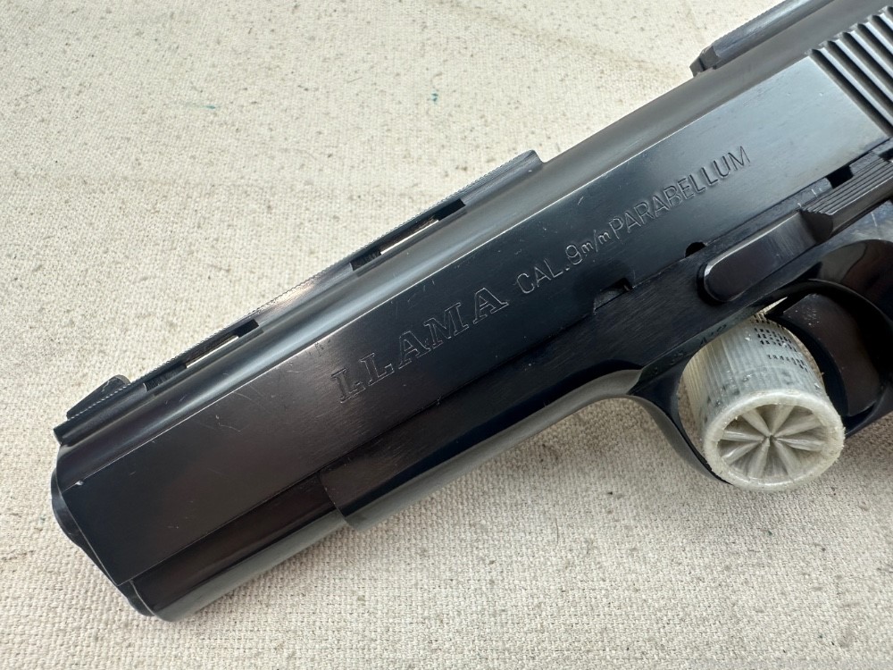 Llama 9mm Luger Semi Auto. Unfired??? Mfg. 1981-img-7