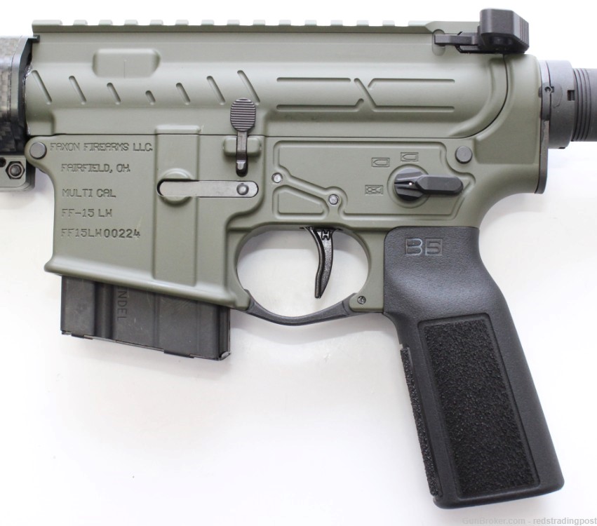 Faxon ION-X 20" Fluted Barrel 22 ARC OD Green AR-15 FF-15LW Rifle FX22A520X-img-3