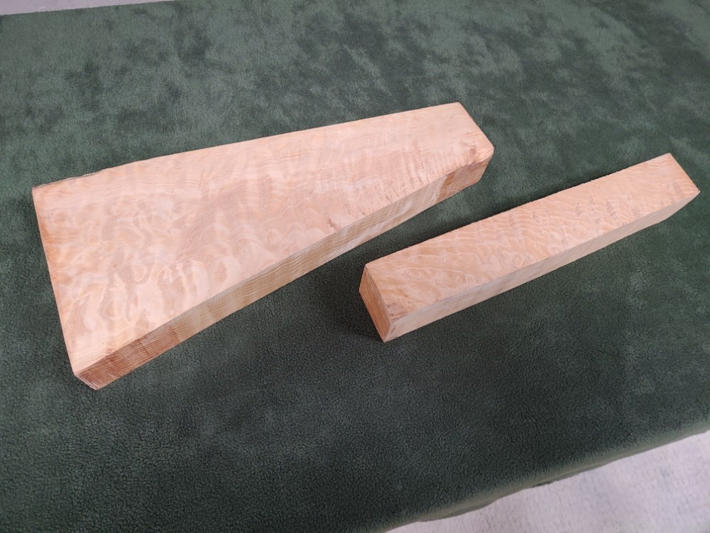 Shell-Figured Sugar Maple Stock Blanks (2 Piece)-img-0