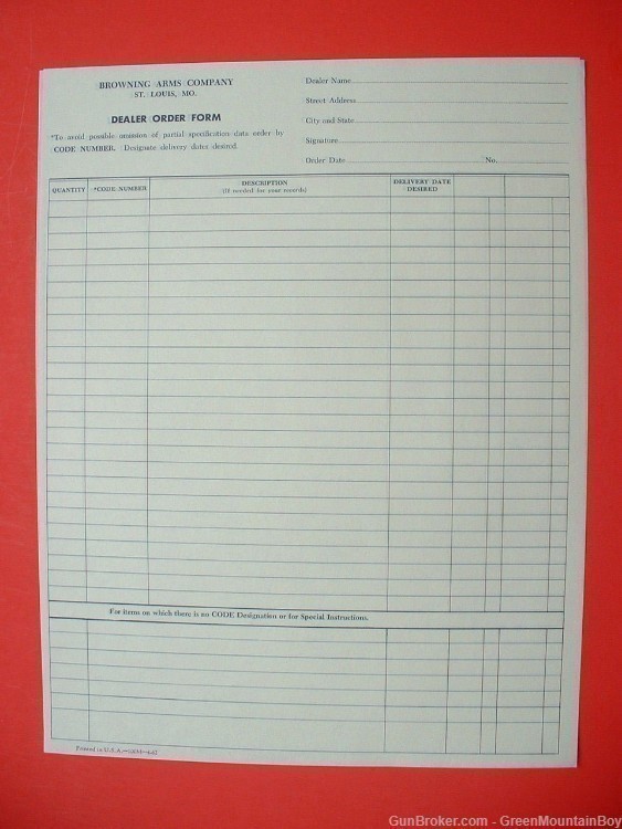 1964 OEM BROWNING Catalog, Price Lists, Letter, Etc. Set - Scarce!-img-3
