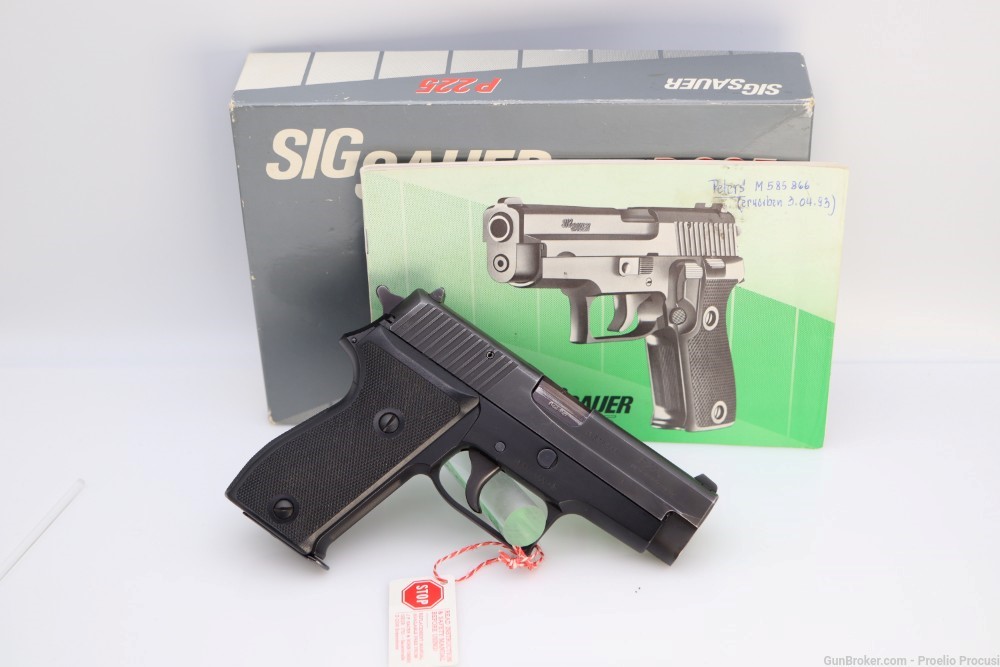 Sig Sauer P225 german made factory box spare magazine and manual -img-11