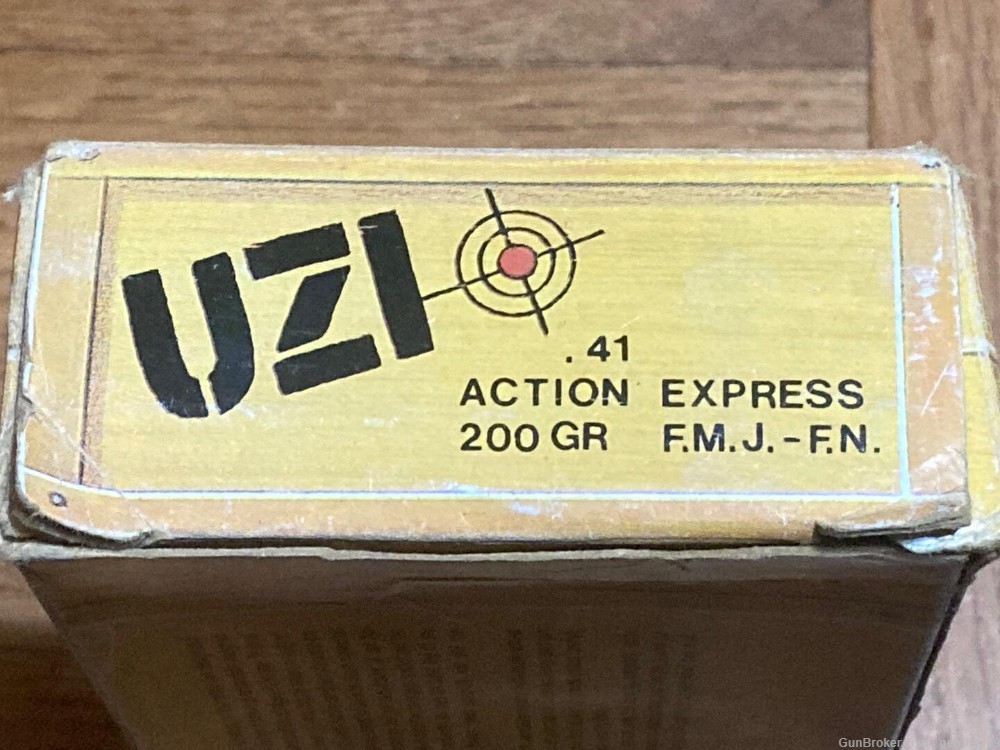 41 AE Action Express UZI 200 gr FMJ FN Pistol Ammo 50rds 41AE-40AR-img-1