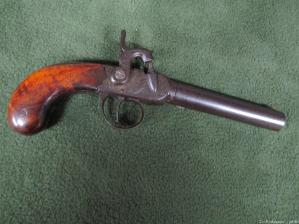 Original Richard Hollis London .45 Caliber Screw-barrel Pistol -img-2