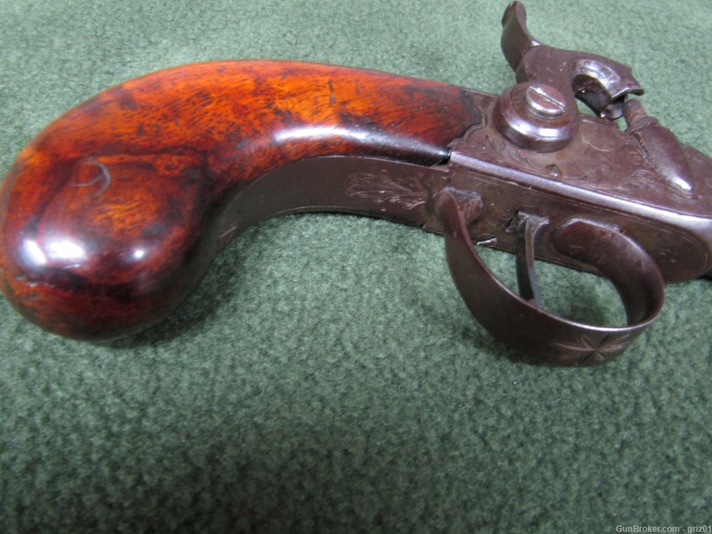 Original Richard Hollis London .45 Caliber Screw-barrel Pistol -img-3