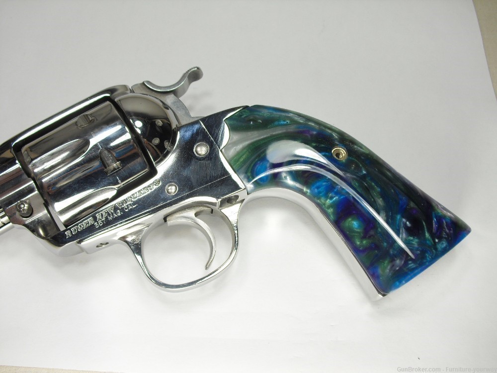-Abalone Pearl Ruger Vaquero Bisley Grips-img-1