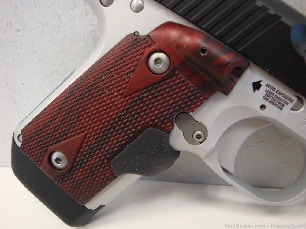 Kimber Micro 9 9mm 2.75” Two-Tone Rosewood Crimson Trace Laser Grips -img-6