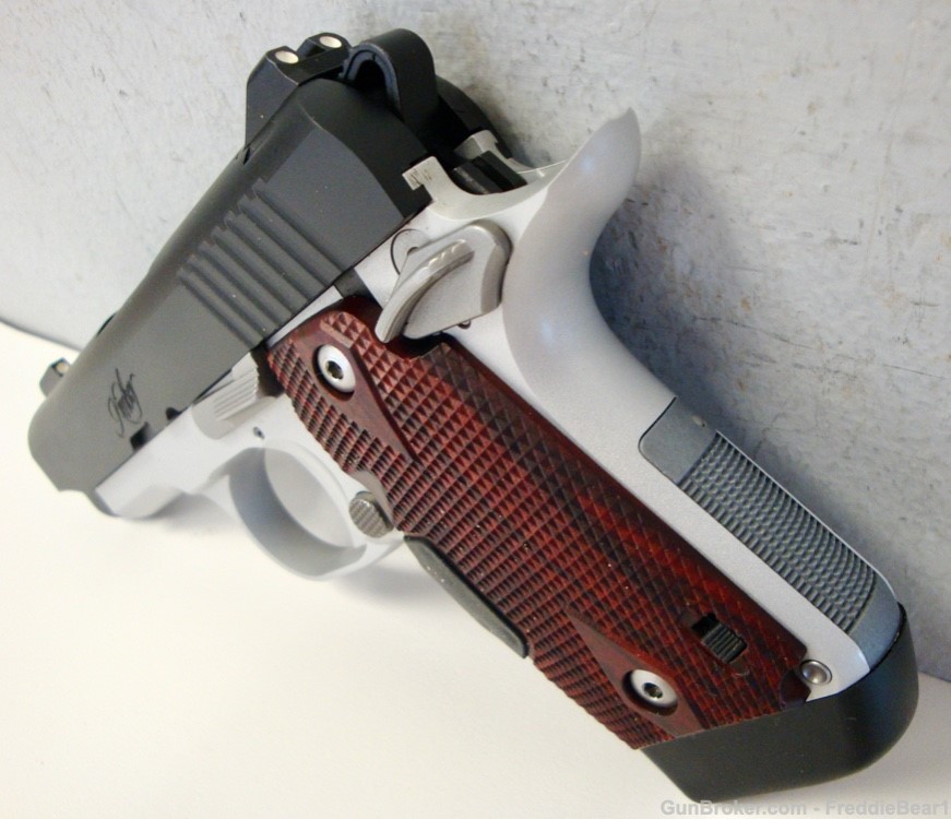 Kimber Micro 9 9mm 2.75” Two-Tone Rosewood Crimson Trace Laser Grips -img-5