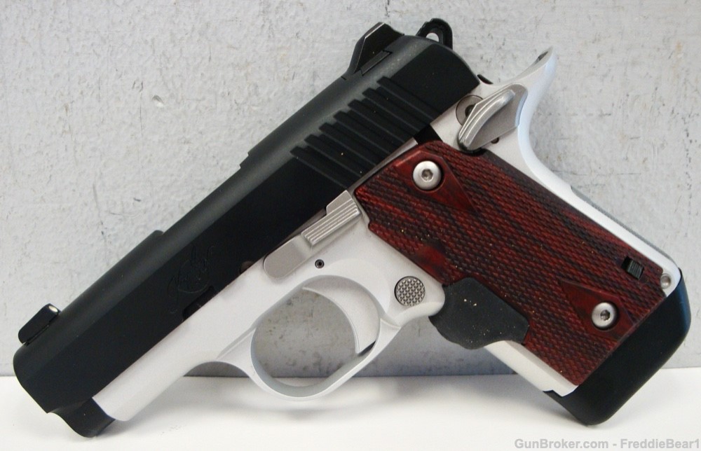 Kimber Micro 9 9mm 2.75” Two-Tone Rosewood Crimson Trace Laser Grips -img-2