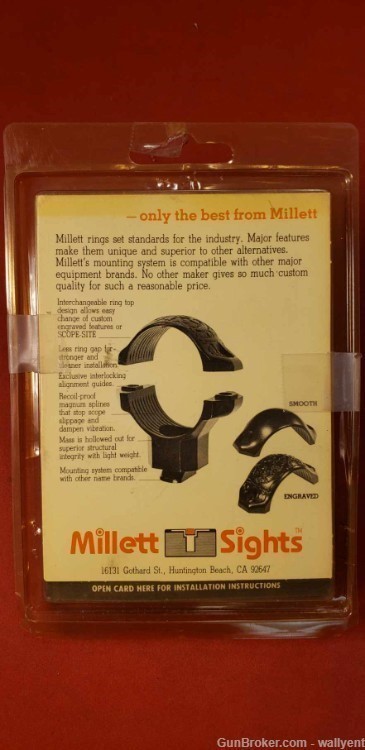 Millett Scope Rings Smooth Medium Rifle Mounts Gun Part-img-3
