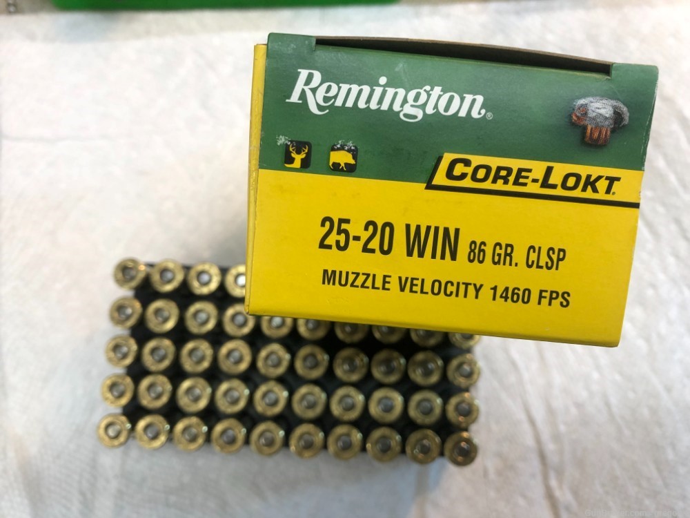 50 rnds. Remington 25-20 wcf. Free shipping.-img-1