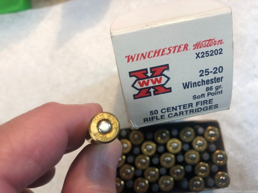 50 rnds. Winchester Western 25-20 wcf. Free shipping.-img-3