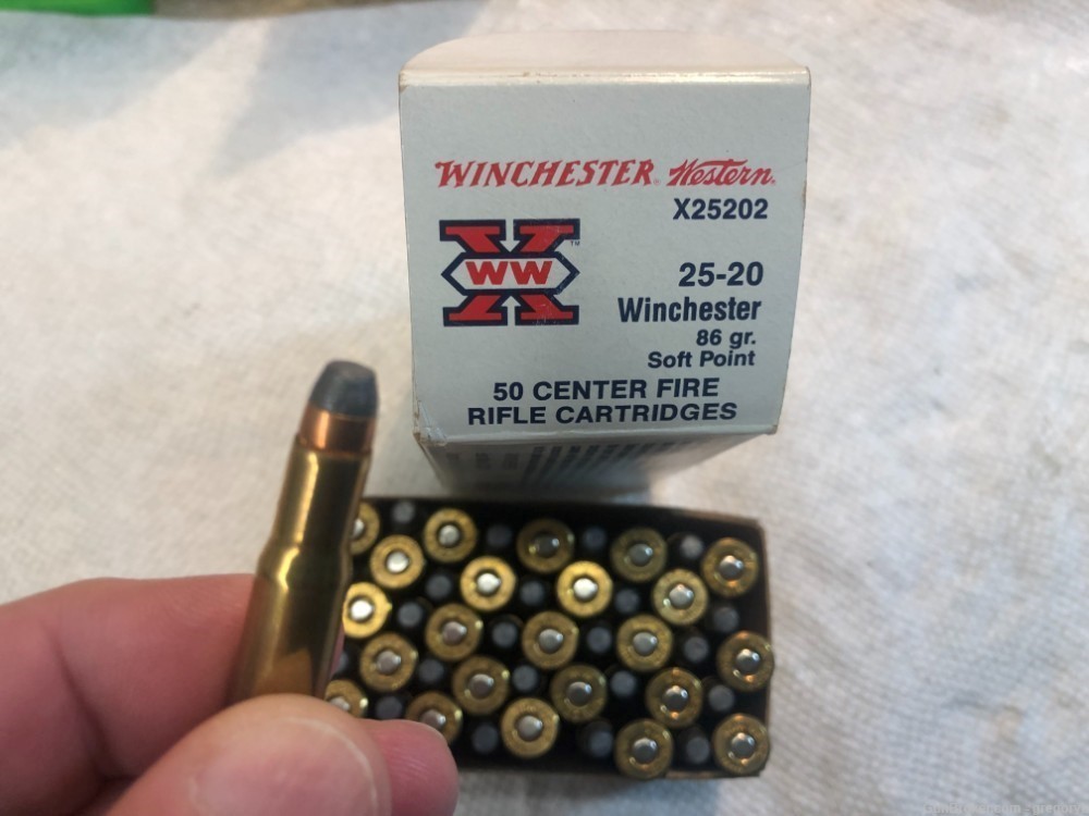 50 rnds. Winchester Western 25-20 wcf. Free shipping.-img-2