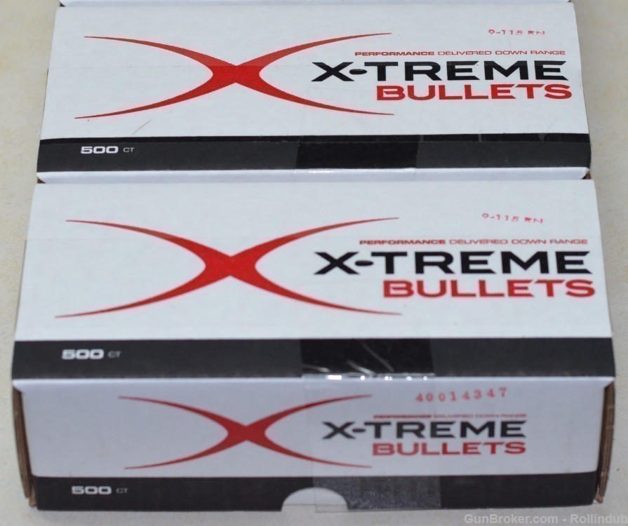 1000 X-Treme 9mm Luger 115gr RN Copper Plated Bullets Reloading Projectiles-img-0