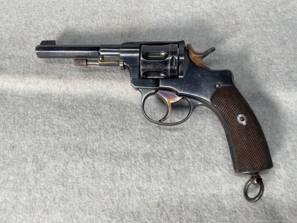 HUSQVARNA 1887 Revolver 7.5x22mm Swedish SA DA 4 1/2" Nagant 7.5mm-img-1