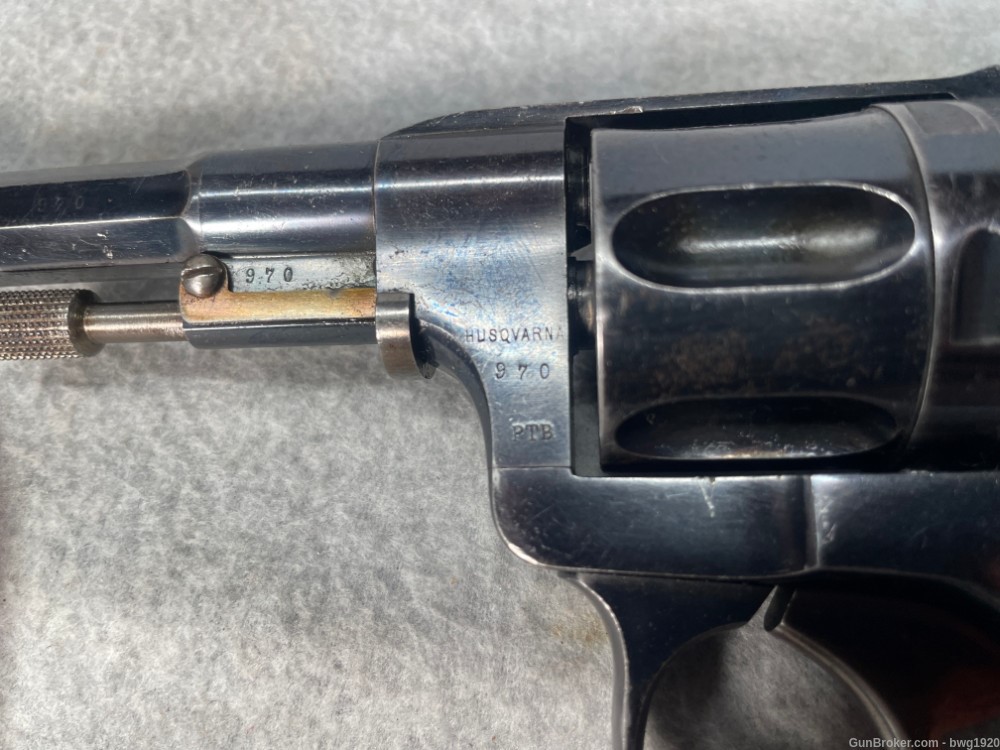 HUSQVARNA 1887 Revolver 7.5x22mm Swedish SA DA 4 1/2" Nagant 7.5mm-img-8