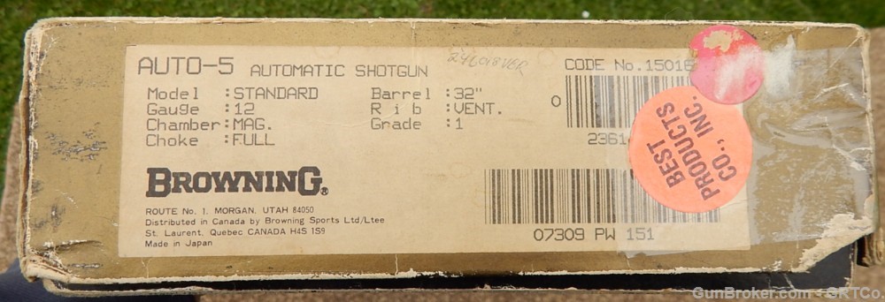 Browning A5 Magnum Twelve – 12 ga., 32" Full, VR - 1984-img-48