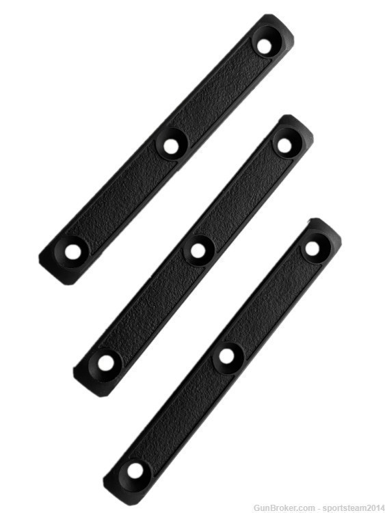 Black! 3-pack! MLOK Rail 5" cover grip panels  For MLOK AR15/308 Handguard-img-2