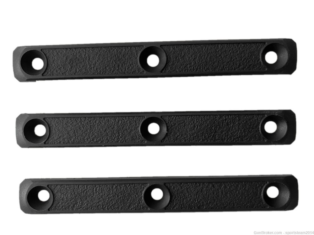 Black! 3-pack! MLOK Rail 5" cover grip panels  For MLOK AR15/308 Handguard-img-1