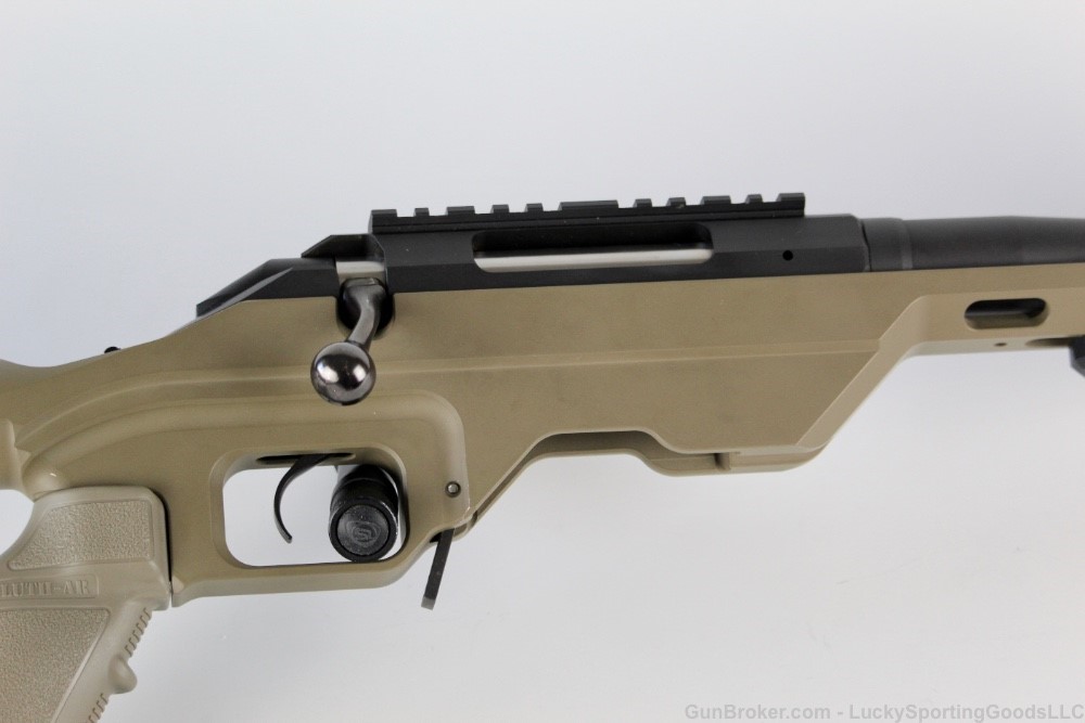 Ruger American 6.5 Creedmoor MDT LSS Chassis SilencerCo ready FDE Cerakote-img-4