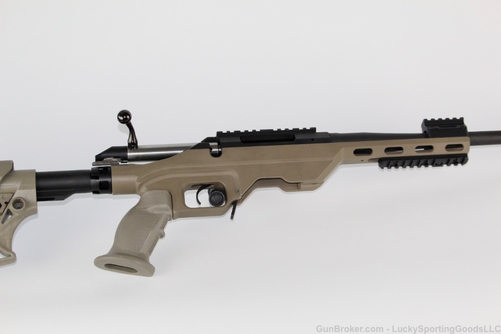 Ruger American 6.5 Creedmoor MDT LSS Chassis SilencerCo ready FDE Cerakote-img-5