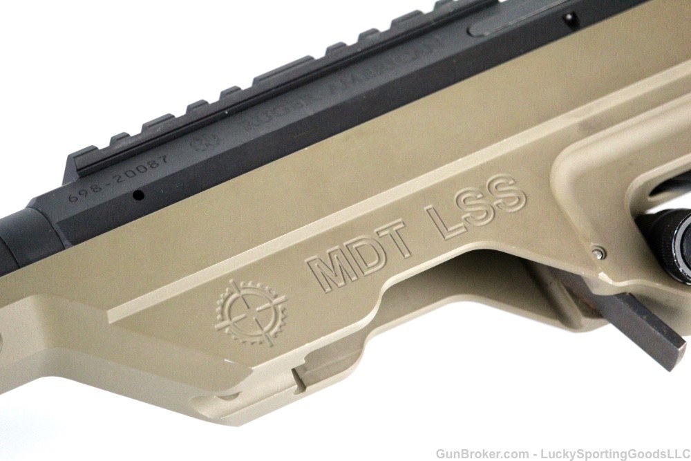 Ruger American 6.5 Creedmoor MDT LSS Chassis SilencerCo ready FDE Cerakote-img-2
