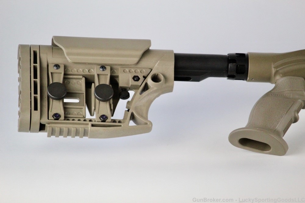 Ruger American 6.5 Creedmoor MDT LSS Chassis SilencerCo ready FDE Cerakote-img-1