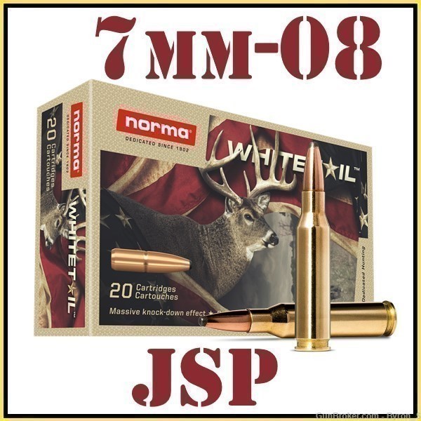 20rds Norma Whitetail™ 7mm-08 Rem 150gr PSP Hunting 20270221 + FAST SHIP-img-0