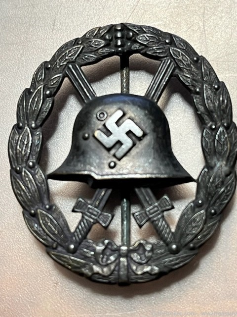 WW2 German Black Grade Wound Badge. Cut Out Version. Nice. Orig.-img-0