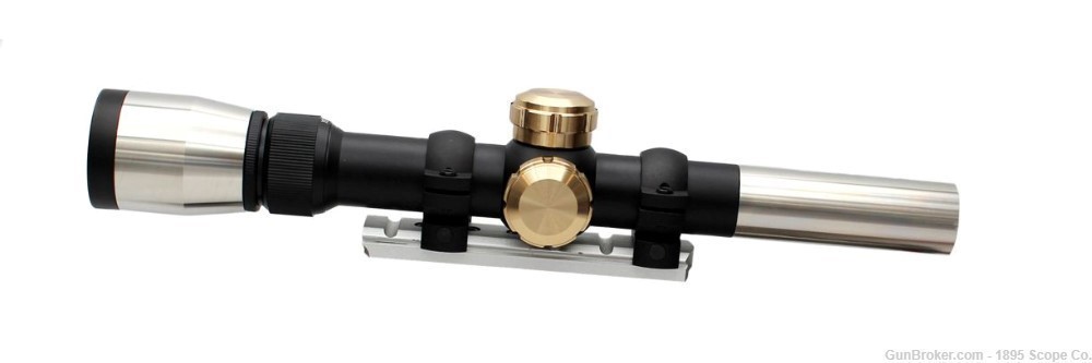 Stainless Steel & Brass Rifle Scope-img-1