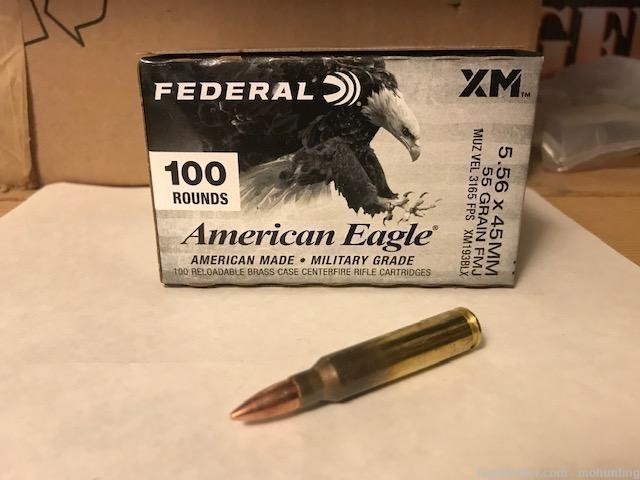 Federal XM193BLX 5.56 Nato 55gr FMJ 500 Rounds M193 223-img-0