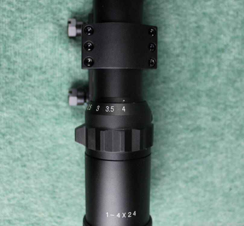 Millett DMS 30mm Donut Red Dot 1-4x24" Riflescope W/ Burris P.E.P.R. Rail-img-4