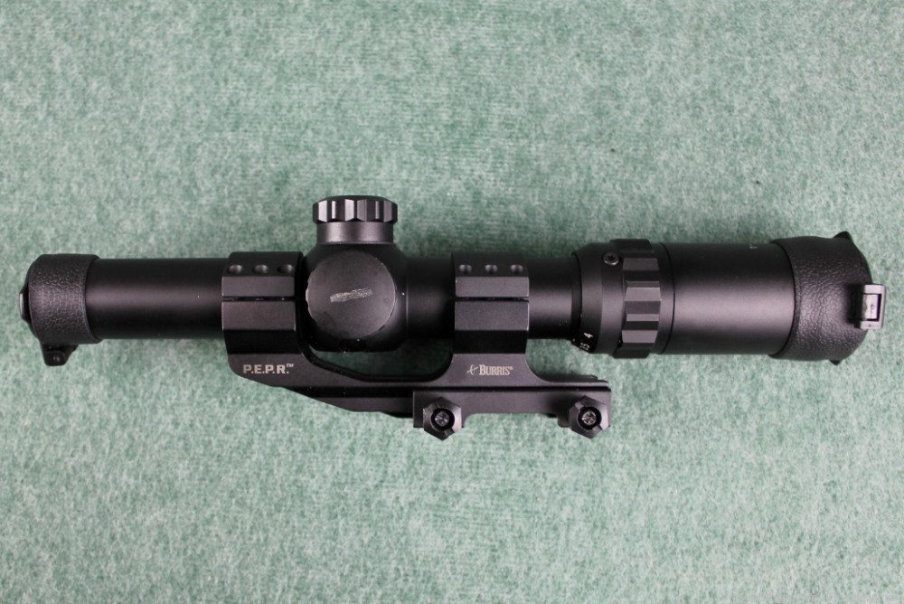 Millett DMS 30mm Donut Red Dot 1-4x24" Riflescope W/ Burris P.E.P.R. Rail-img-2