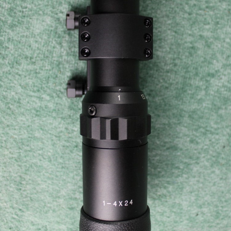 Millett DMS 30mm Donut Red Dot 1-4x24" Riflescope W/ Burris P.E.P.R. Rail-img-3