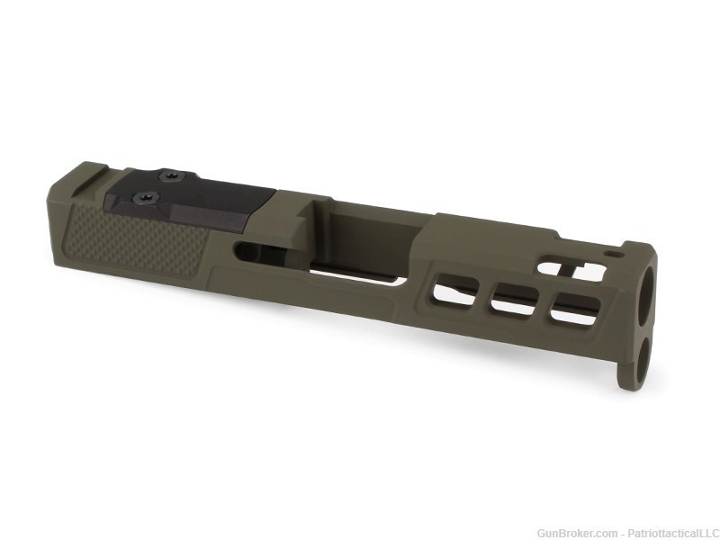 Olive Drab Green OD Slide for Glock 43 / 43x – ZPS.P PORTED – RMSc-img-0