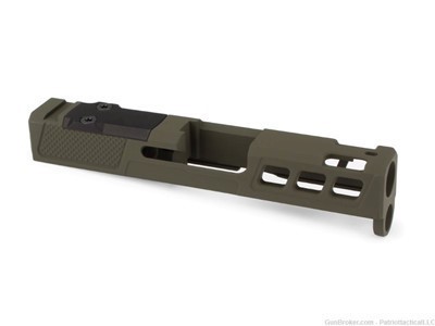 Olive Drab Green OD Slide for Glock 43 / 43x – ZPS.P PORTED – RMSc
