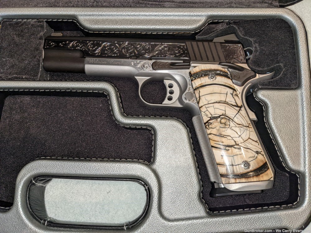 Wilson Combat Tier 3 Engraved CQBE-FS45 in .45 acp w/Mammoth Grips-img-30