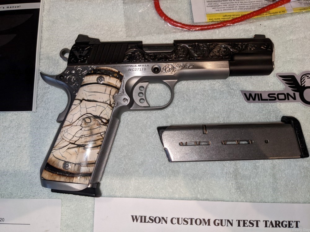 Wilson Combat Tier 3 Engraved CQBE-FS45 in .45 acp w/Mammoth Grips-img-31