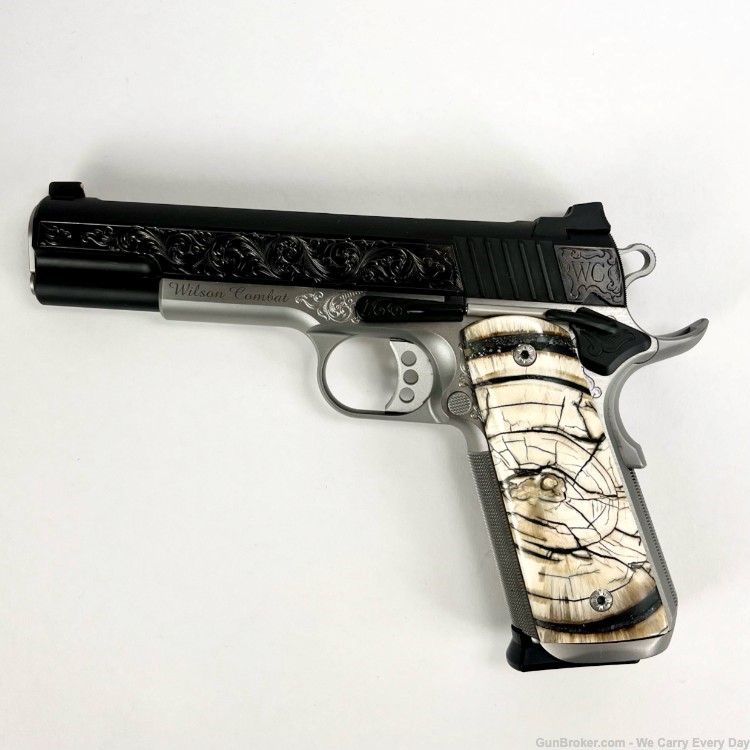 Wilson Combat Tier 3 Engraved CQBE-FS45 in .45 acp w/Mammoth Grips-img-0