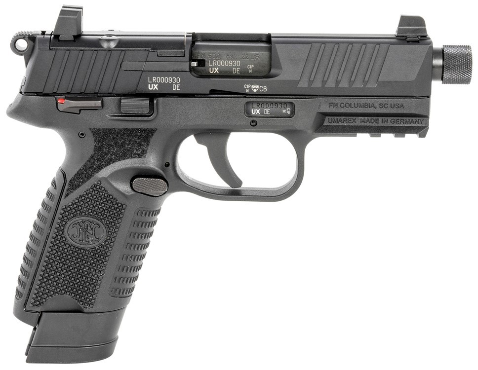 FN  502 Tactical 22 LR Caliber with 4.60, 10+1, Matte Black Finish -img-0