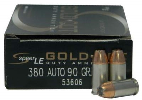 200rds Speer LE Gold Dot™ .380 Auto 90 grains GDHP JHP self defense 53606-img-1