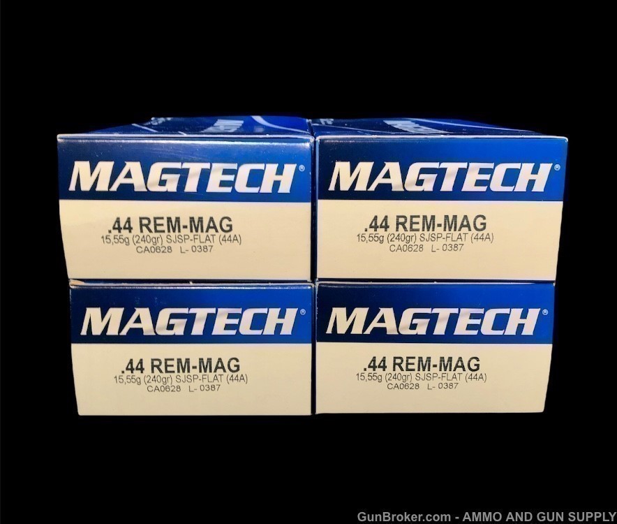 MAGTECH 44A 44 REM MAG 240 GRAIN SJSP - 1000 ROUNDS 20 BOXES - PREMIUM AMMO-img-2