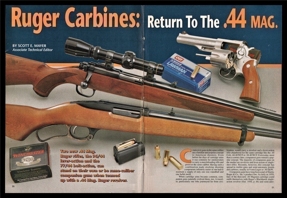 1998 RUGER CARBINES Return to the .44 Magnum 5-page Article-img-0