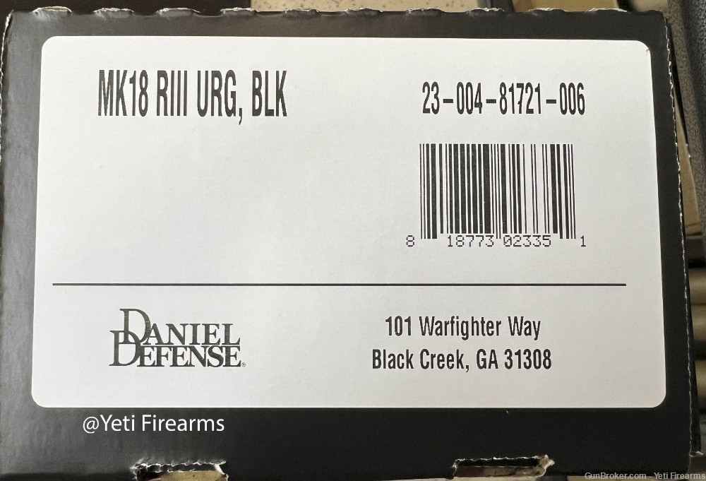 Daniel Defense DD4 MK18 RIII 5.56mm 10.3" MLOK Upper R3 Black No CC Fee-img-6
