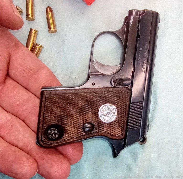 Colt jr Pocket Hammerless .25 Colt Junior 1908 Vest pocket FN Baby Browning-img-17
