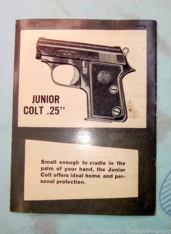 Colt jr Pocket Hammerless .25 Colt Junior 1908 Vest pocket FN Baby Browning-img-24