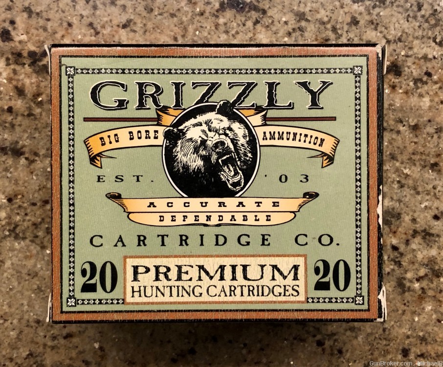 .500 S&W Magnum 400 gr Hawk Soft Point Grizzly Cartridge Co., 37 Rounds-img-3