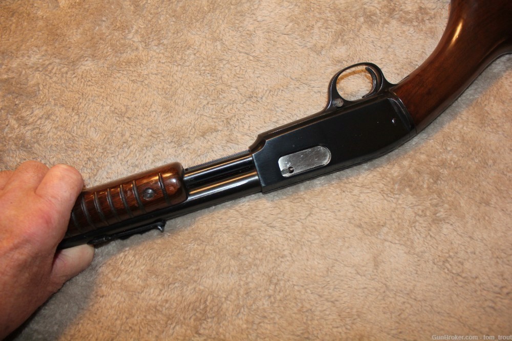 WINCHESTER MODEL 61 , 22 CAL. PUMP ACTION RIFLE.GROOVED RECEIVER-img-3