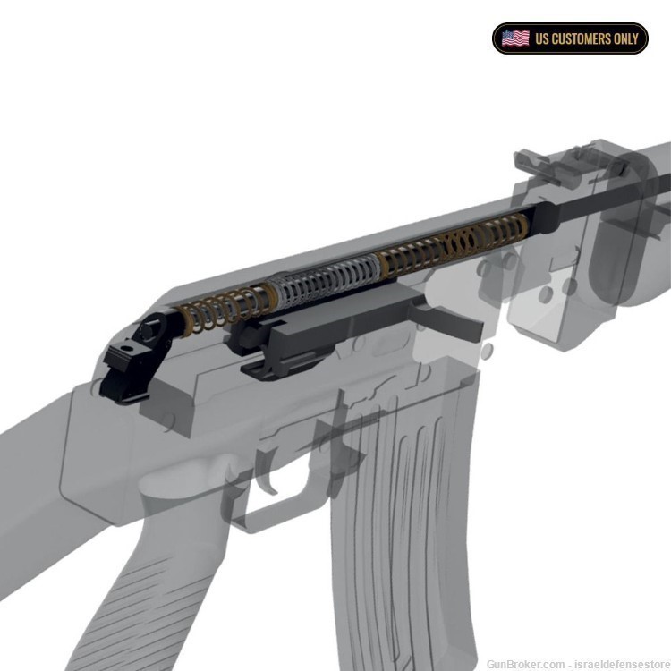 AK-47 Rifles 5.45X39 / 7.62X39 Telescopic Recoil Reduction System by DPM-img-1