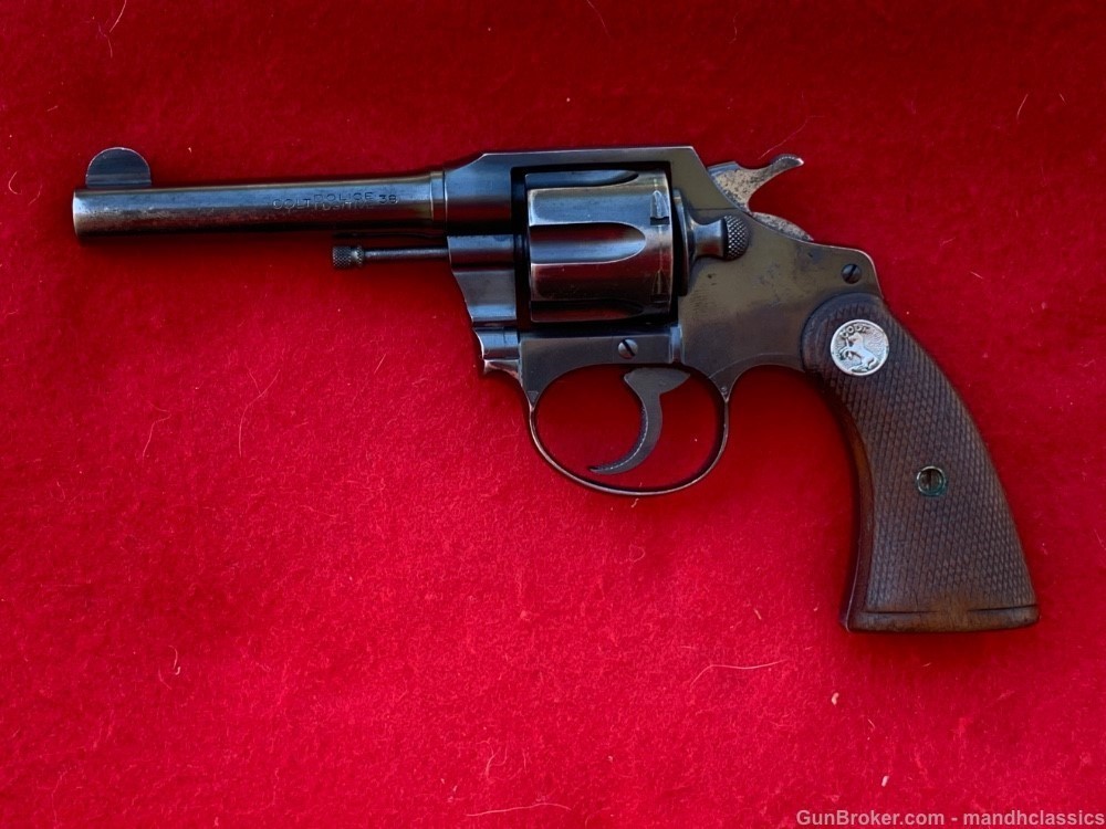Nice 1930 Colt Police Positive, 4" bbl, blued, 38 Colt, RAILWAY EXPRESS -img-12