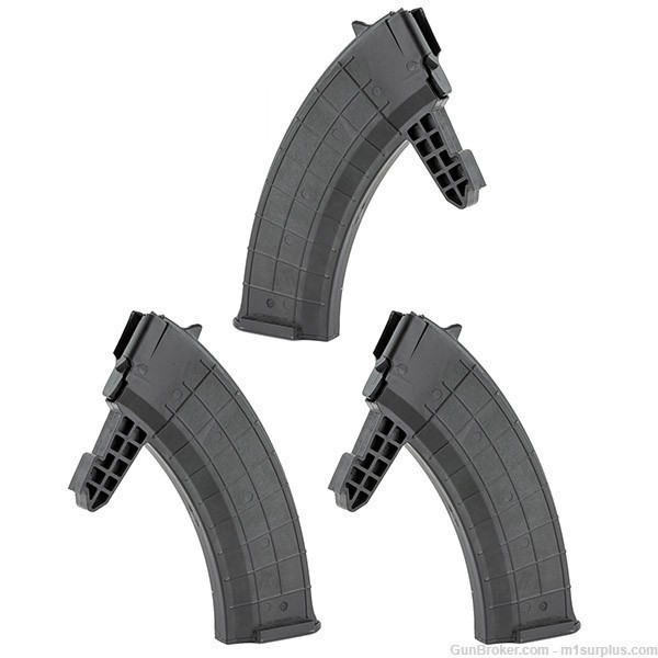 Set of 3 - Promag Polymer 30rd Detachable Magazine for 7.62x39 SKS Rifle-img-0